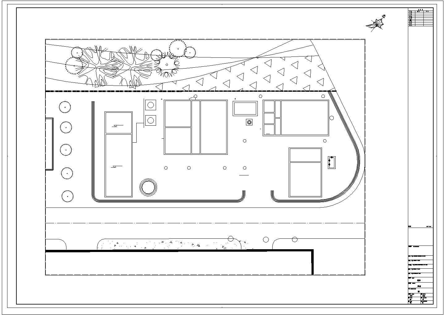 某废水站给排水CAD设计完整详细总平面图