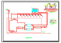 [重庆]地下商场通风空调及防排烟系统设计施工图基础平面布置图（含负荷计算）-图二