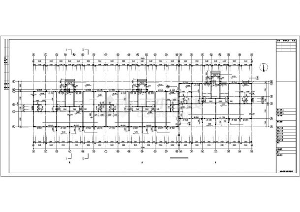 东莞市粤晖嘉园小区5层砖混结构住宅楼建筑设计CAD图纸（含阁楼和车库）-图二