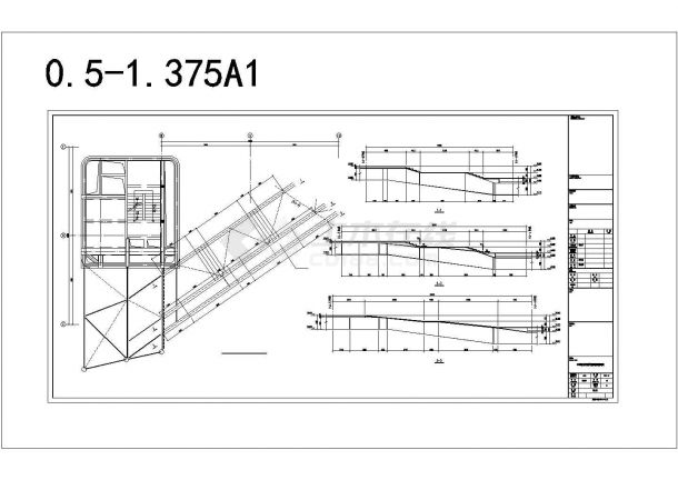 [浙江]五层筒体空间桁架结构博物馆结构施工图-图二