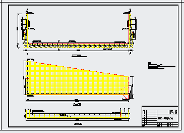 某水利工程跌水消力池结构设计cad图纸_图1
