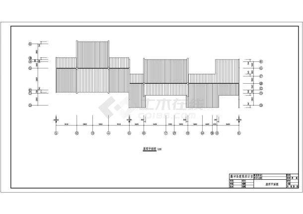 乌鲁木齐市某社区3层砖混结构民居住宅楼建筑设计CAD图纸-图二