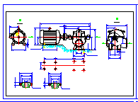 某工业水泵工程设计cad安装图-图二