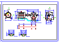 某工业水泵工程设计cad安装图