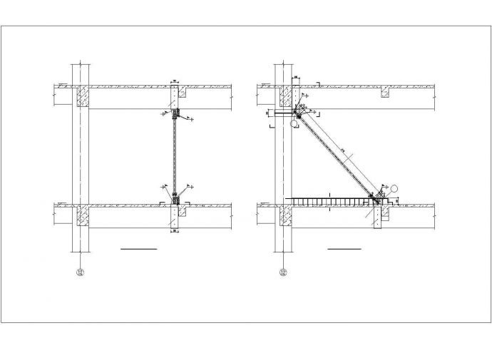 [吉林]地上三层框架结构购物中心改造加固结构施工CAD图_图1