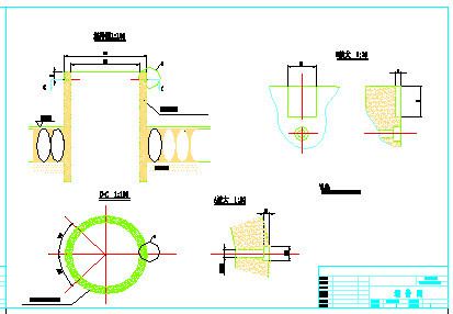 某水利工程明渠平剖面设计cad施工图_图1