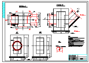 某地区排水斜槽施工设计cad图纸_图1