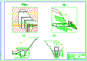某前池及压力钢管平面设计cad施工图_图1