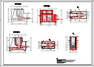 某前池结构及配筋设计cad施工图_图1