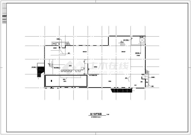 小区超市全套建筑设计结构施工图纸-图一