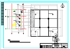 某消防泵房及水池平面设计cad施工图-图二