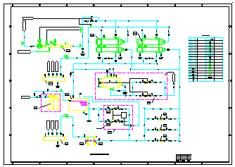 某厂区汽水换热站全套施工cad设计图纸（十四张）