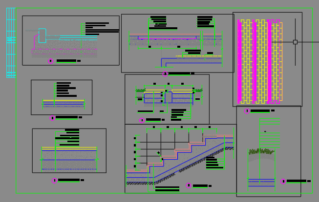 某工程景观配套工程（ 植物总图 设计说明）节点设计_图1