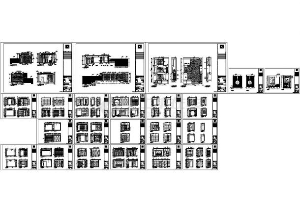某中式风格别墅装修详细设计施工图（含效果）-图二