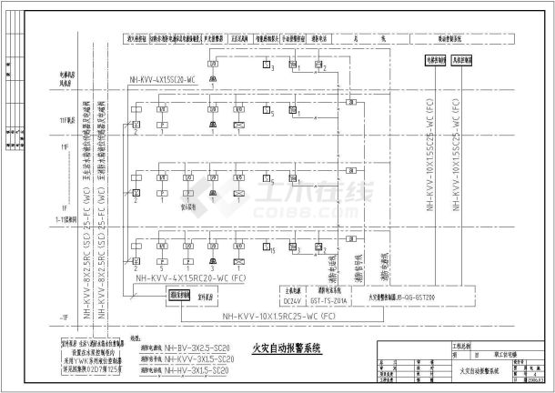 某二类高层住宅电气CAD平立剖节点完整图-图二