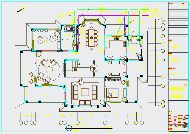 某凤凰城别墅水图CAD节点剖面构造设计