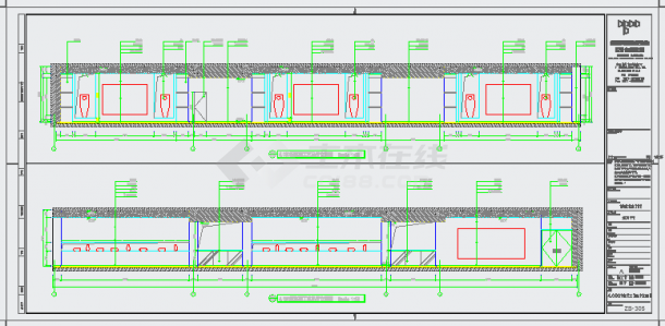 某艺术馆展厅CAD构造完整详细设计平面布置图-图一