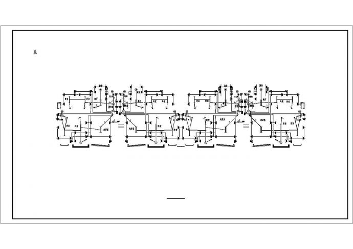 某六层住宅电气CAD大样节点完整施工图_图1