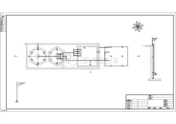 某石材城废水处理站CAD大样完整工艺图-图一