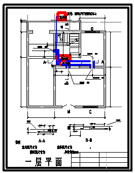 某大学食堂风管机施工设计cad系统图纸-图二