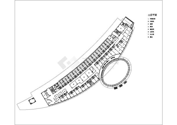 某四层19720平方米长途汽车客运站带地下室三层平面CAD大样建筑构造图纸-图一