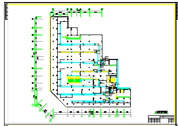 某大型超市中央空调平面设计cad施工图-图二