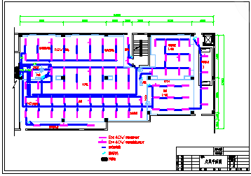 某电子车间净化空调系统平面cad施工图