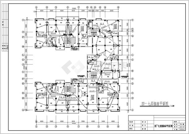 某商住楼公寓电气施工设计CAD大样图纸-图二