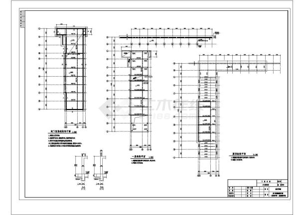 某天台博物馆结构CAD完整平面详细设计图纸-图一
