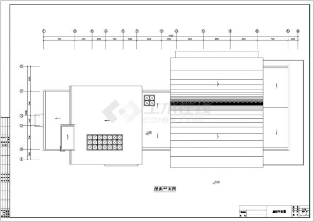 某一层1080平方米长途汽车客运站CAD大样建筑设计完整平面图-图一