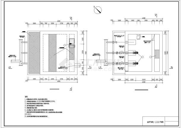 [江西]工业污水处理全套图纸(CASS+深度处理)-图二