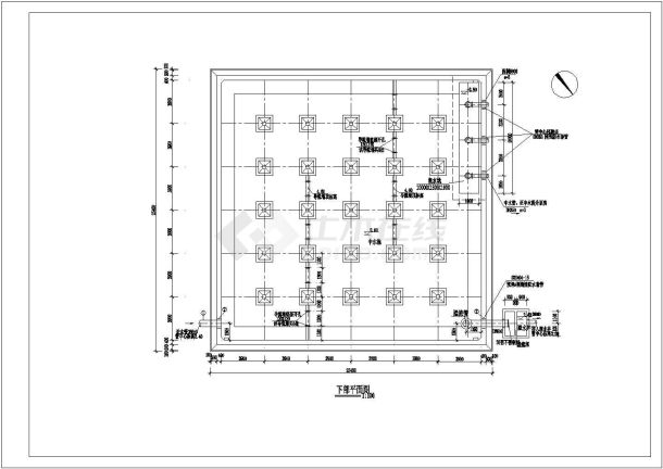 某中水池CAD全套详细节点构造设计图-图二