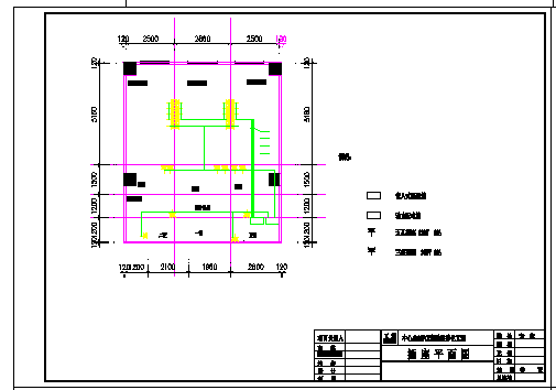 某大学PCR实验室暖通空调施工cad设计图_图1