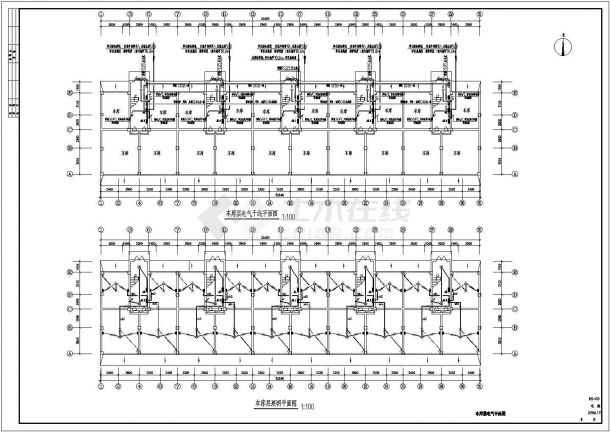 某住宅楼电施CAD节点平面完整设计施工图-图二