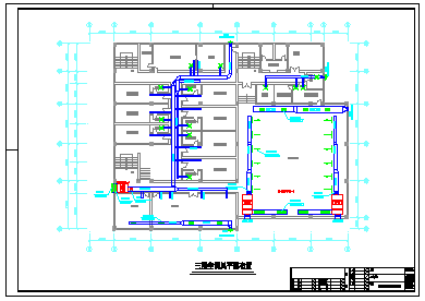 某休闲中心建筑楼整套中央空调系统cad施工设计图-图一