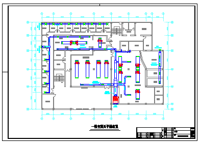 某休闲中心建筑楼整套中央空调系统cad施工设计图-图二