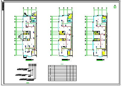 某银行VRV多联机空调系统施工cad设计图_图1