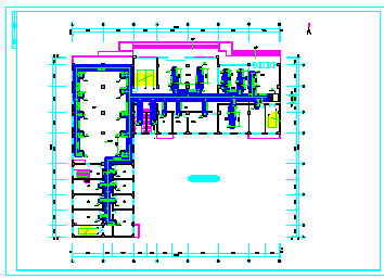 某招待所综合楼空调系统平面设计cad施工图_图1