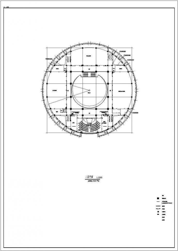 某地下1地上3层99598平米地下1地上3层省博物馆CAD建筑方案设计图【平立】_图1