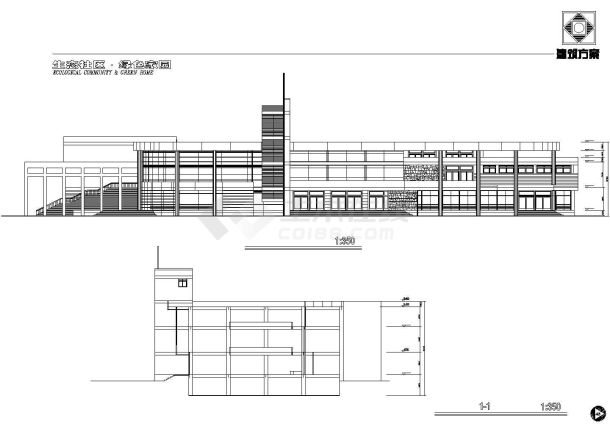 南京市雨花台区某新建生态居住区全套设施建筑设计CAD图纸-图一