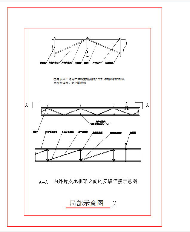 某地宁波某工程附着式升降脚手架施工详图全套CAD图纸_图1
