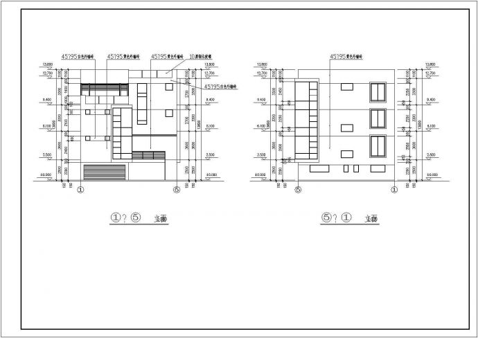 经典现代别墅全套建筑设计方案图纸_图1