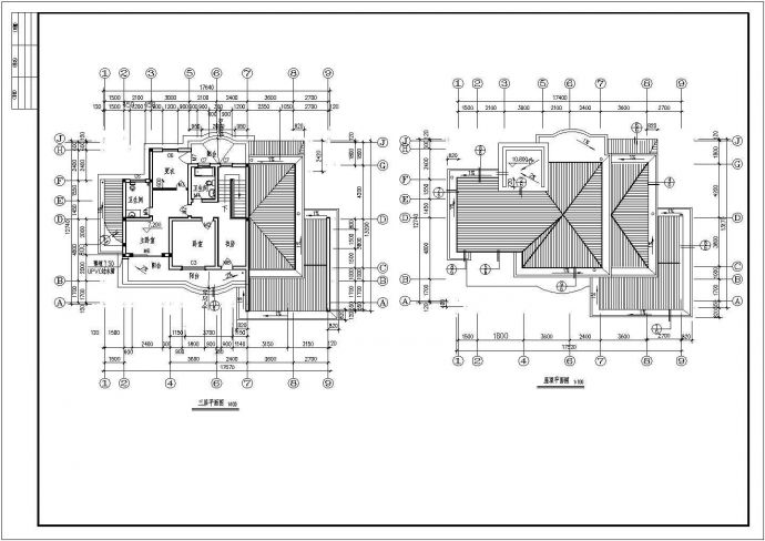 小别墅全套建筑结构施工CAD图_图1