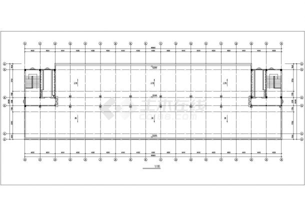 长沙市某大型食品厂4层砖混结构职工宿舍楼全套建筑设计CAD图纸-图一
