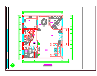 宁波某别墅装修设计施工CAD图纸
