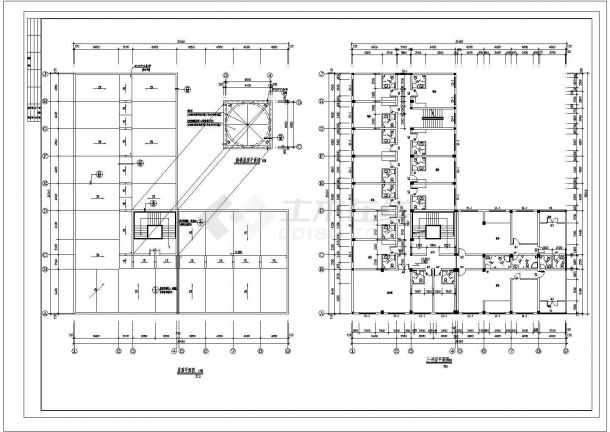 深圳市某齿轮制造工厂3160平4层砖混结构职工宿舍楼建筑设计CAD图纸-图二