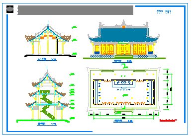 宝轮寺建筑修复规划与设计施工图纸-图二
