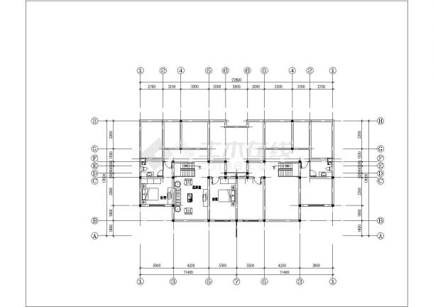 天津市鑫泽嘉园居住区经典热门的平面户型设计CAD图纸（9张）-图二