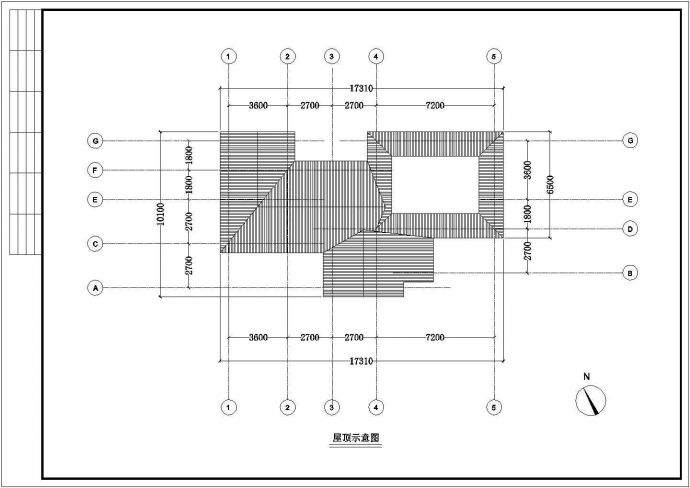 某长16.71米 宽9.5米 1层100平米砖混结构欧式公厕建筑设计cad全套施工图【含设计说明】_图1