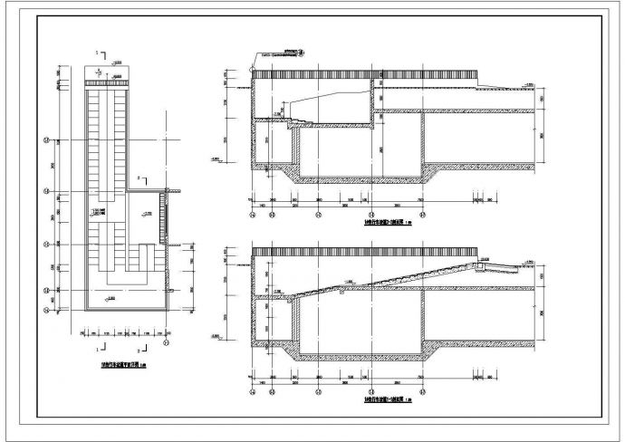 高层住宅社区新建工程--地下室（含人防）--建筑图_图1